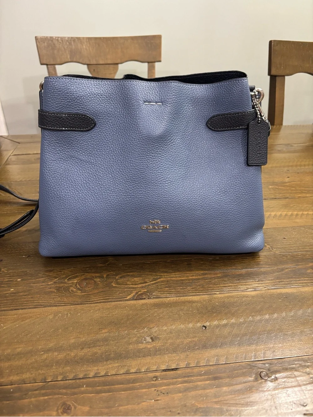 Coach Hanna Pebble Leather Shoulder Bag